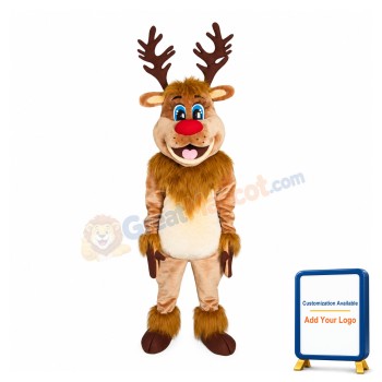 Happy Deer Mascot Costume for Adult