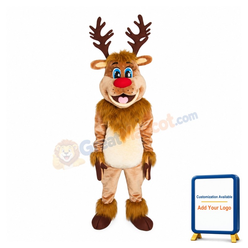 Happy Deer Mascot Costume for Adult