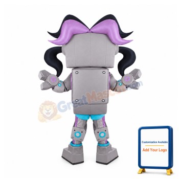 Beautiful Robot Mascot Costume