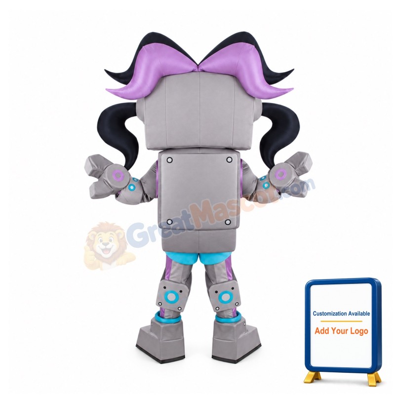 Beautiful Robot Mascot Costume