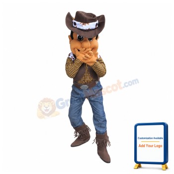 Handsome Cowboy Mascot Costume