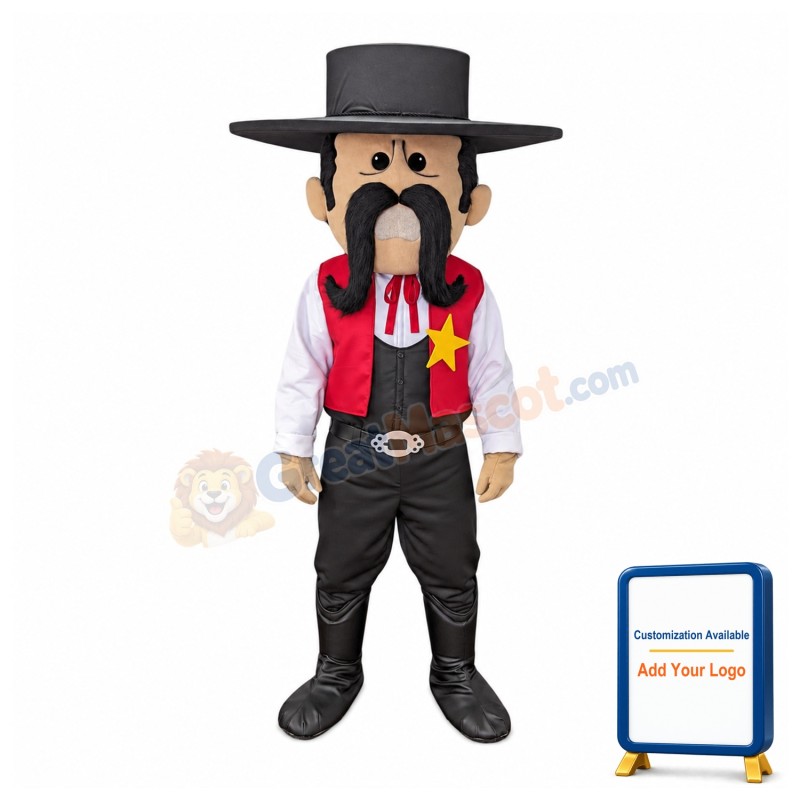 Superb Sheriff Mascot Costume