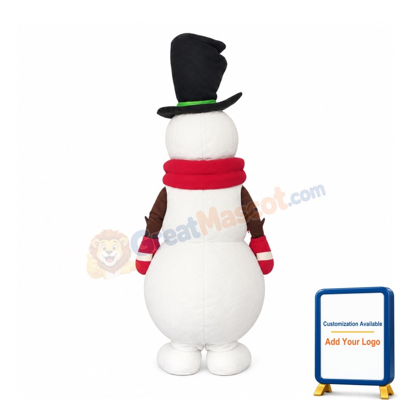 Lightweight Snowman Mascot Costume