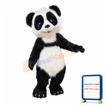 Realistic Lovely Panda Mascot Costume