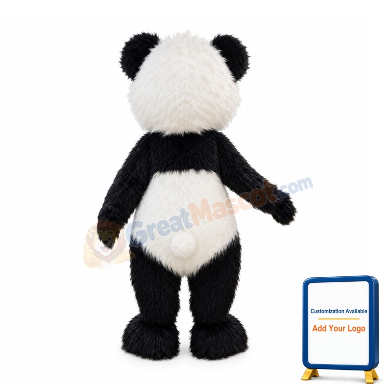 Realistic Lovely Panda Mascot Costume