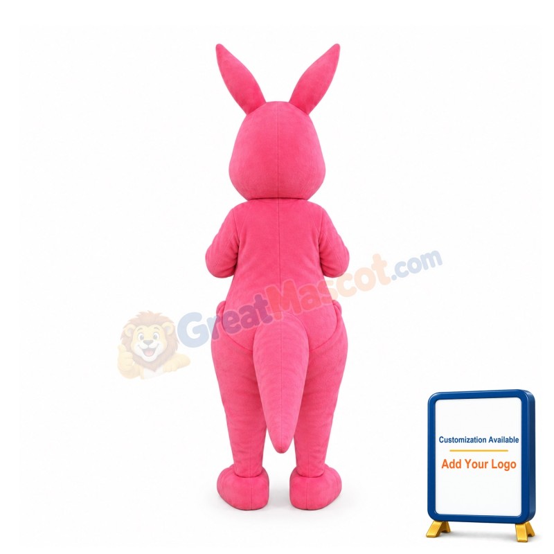 Lovely Pink Kangaroo Mascot Costume