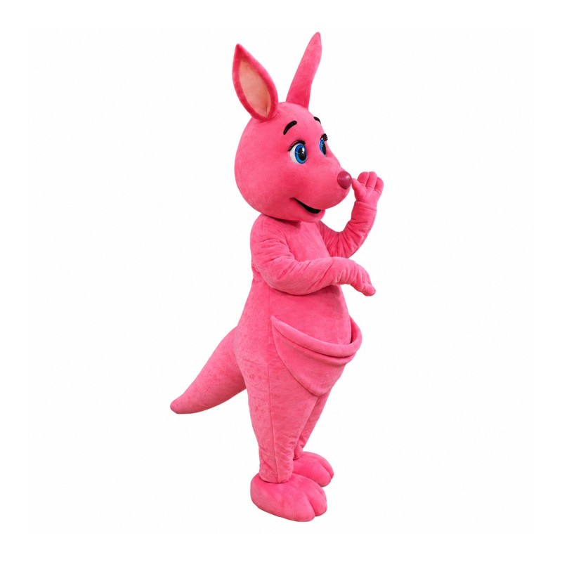 Lovely Pink Kangaroo Mascot Costume