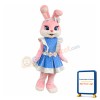 Lovely Pink Rabbit Mascot Costume