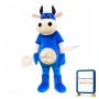 Blue Cow Mascot Costume