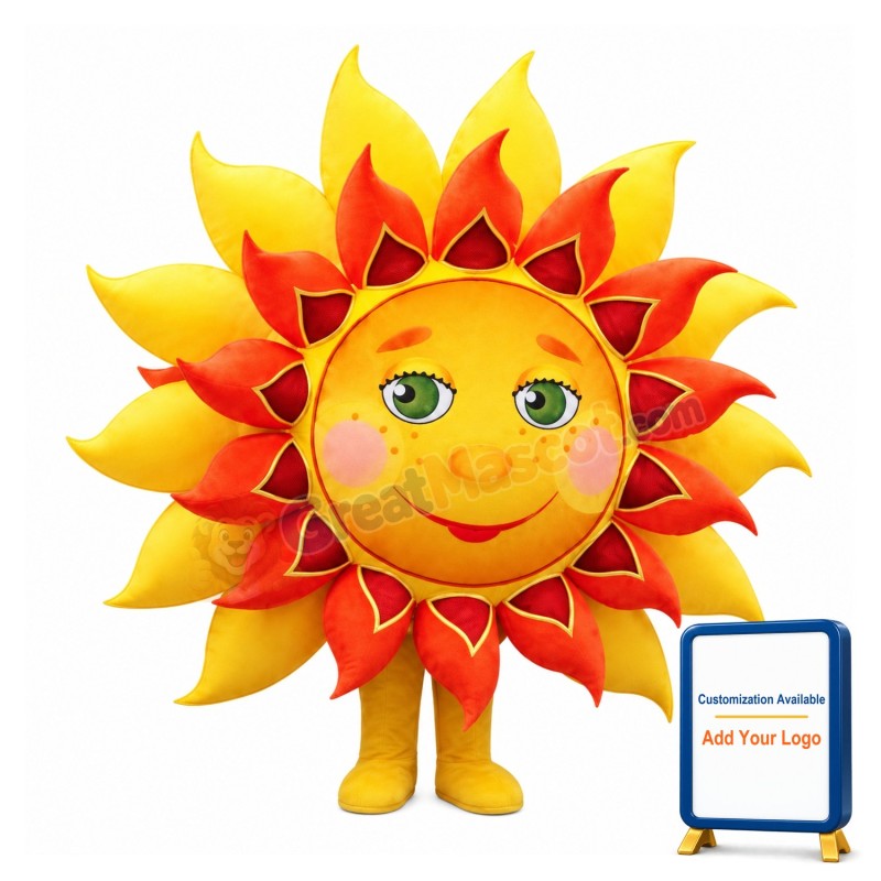 Sun Flower Mascot Costume