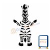 Happy Zebra Mascot Costume