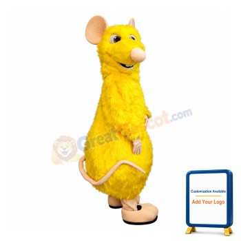 Yellow Mouse Mascot Costume