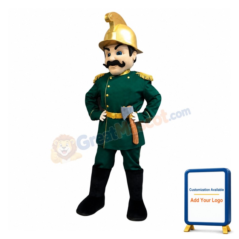 Armed Soldier Mascot Costume