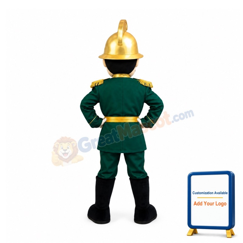 Armed Soldier Mascot Costume