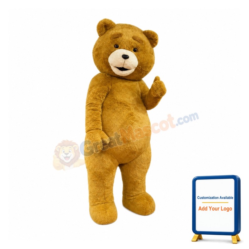Happy Teddy Bear Mascot Costume