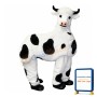 Two Person White Cow Mascot Costume