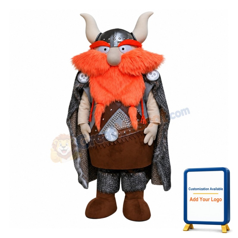 Realistic Viking Mascot Costume