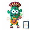 Happy Cactus Mascot Costume