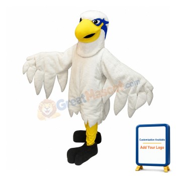 White Hawk Mascot Costume
