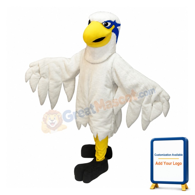 White Hawk Mascot Costume