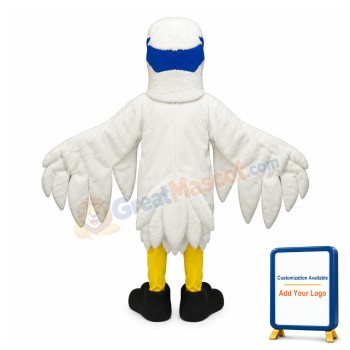 White Hawk Mascot Costume