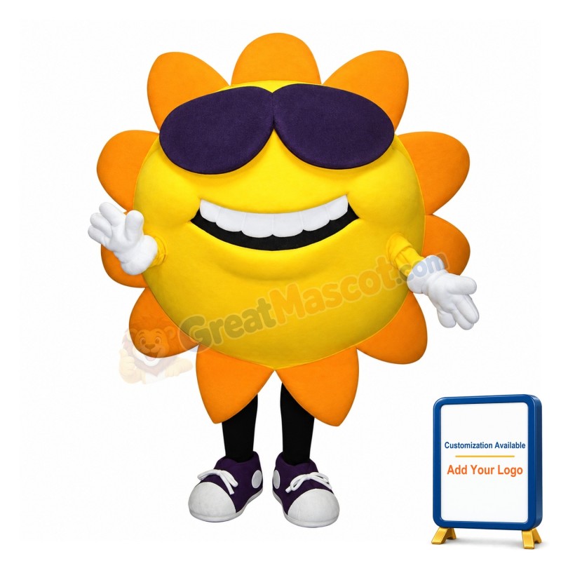 Happy Sun Flower Mascot Costume