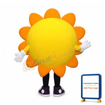 Happy Sun Flower Mascot Costume