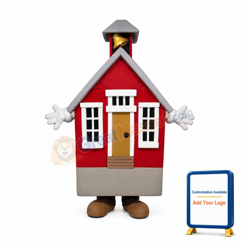 Lightweight Red House Mascot Costume