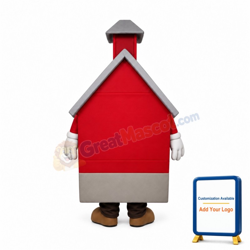 Lightweight Red House Mascot Costume
