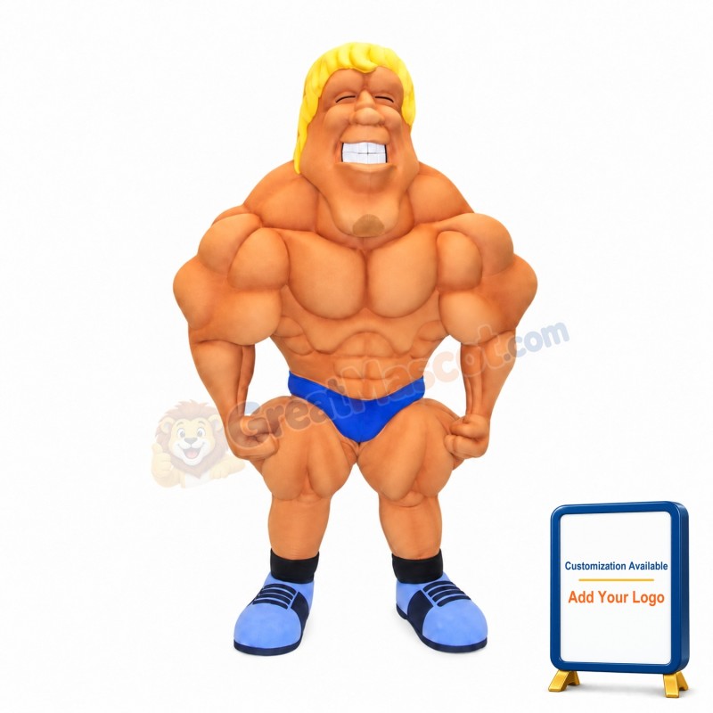 Muscle Man Mascot Costume