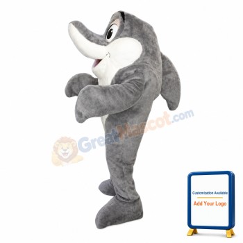 Friendly Dolphin Mascot Costume