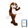 Friendly Brown & White Dog Mascot Costume