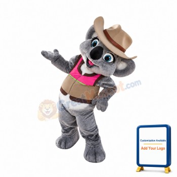 Cowboy Koala Mascot Costume
