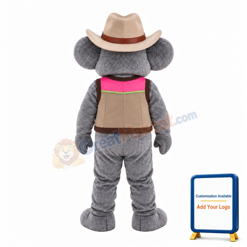 Cowboy Koala Mascot Costume