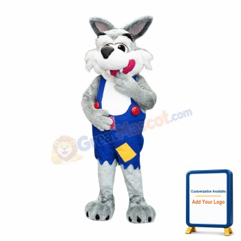 Friendly Wolf Mascot Costume