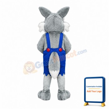 Friendly Wolf Mascot Costume