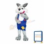 Friendly Wolf Mascot Costume