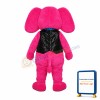 Friendly Pink Elephant Mascot Costume