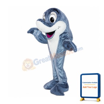 Friendly Lightweight Dolphin Mascot Costume
