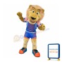 Friendly College Lion Mascot Costume