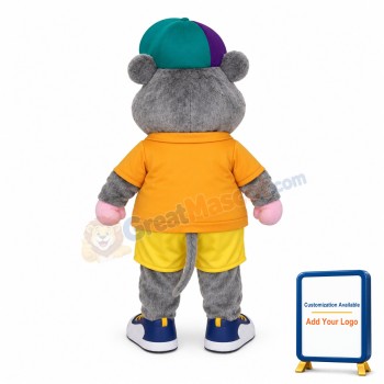 Friendly College Hippo Mascot Costume