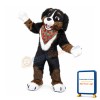 Friendly Brown Dog Mascot Costume