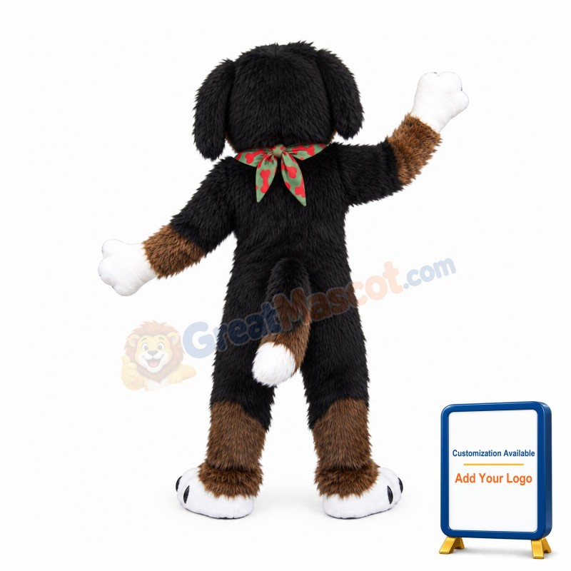 Friendly Brown Dog Mascot Costume