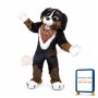 Friendly Brown Dog Mascot Costume