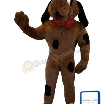 Happy Brown Dog Mascot Costume