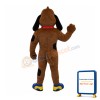 Happy Brown Dog Mascot Costume