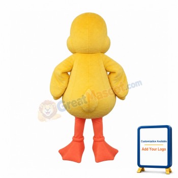 Realistic Yellow Duck Mascot Costume