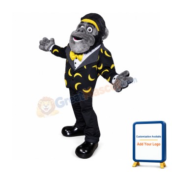 Black Chimpanzee Mascot Costume