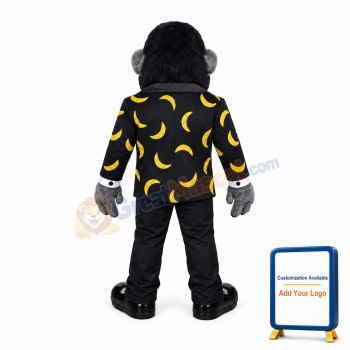 Black Chimpanzee Mascot Costume
