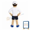 Healthy Running Man Mascot Costume